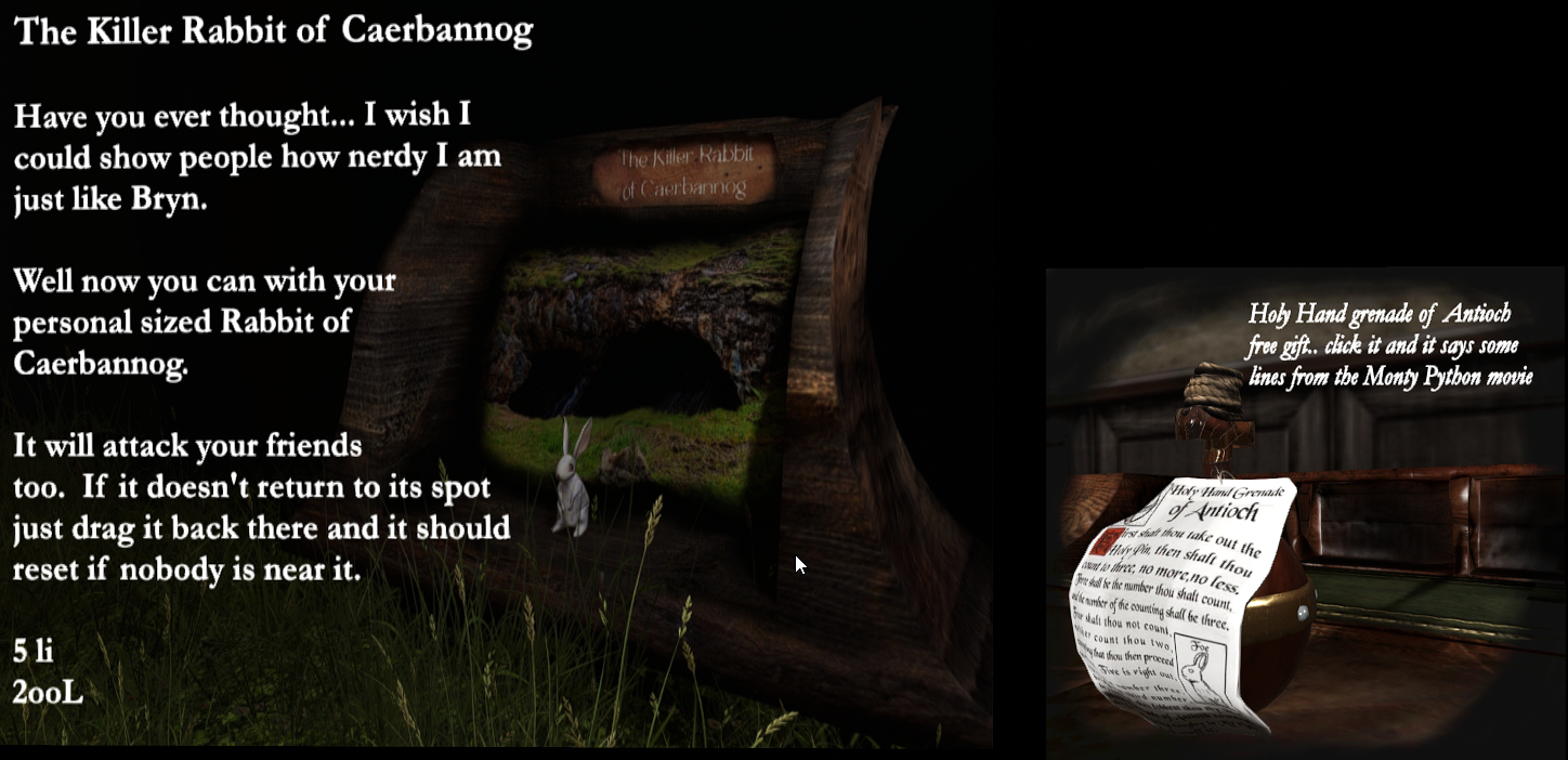 Killer rabbit of Caerbanog/Holy hand grenade of Antioch image